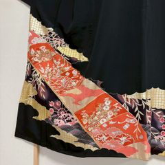 黒留袖◇ 袷 作家もの 落款付き 花籠 姫 - メルカリ