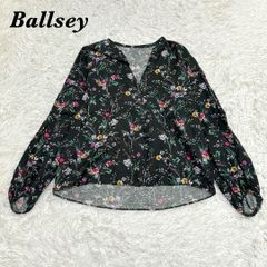 A503 Ballsey ブラウス 花柄 キーネック フレアスリーブ 36 M - メルカリ