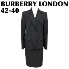 【美品】 BURBERRY スカートスーツセットアップ 42/40 ブラックのサムネイル