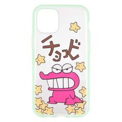 新品 グルマンディーズ バンダイ クレヨンしんちゃん IIIIfit Clear iPhone12 mini(5.4インチ)対応ケース チョコビ BCYS-08B グリーン