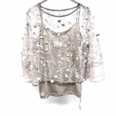 美品 ヌキテパ カットソー シャーリング ピンク 長袖 プルオーバー 