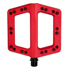 Brand new XPEDO Felix bicycle pedals, left and right set, for mountain bikes and road bikes. Lightweight, nylon body, chromoly spindle. Red. XMX29NC0RD