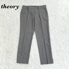 【美品】 theory ストレッチスラックスパンツ 0 グレー