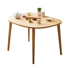 無印良品 廃盤 丸・サークル 天然木オーク材ダイニングテーブル 120cm