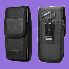 iPhone/Galaxy/Noteなど全機種対応用 小物収納 携帯ポーチ 持ち運びに便利 メンズ/レディース兼用 4.7-5.5インチ 黒 縦型 ベルトケース 腰 スマホポーチ BTtime