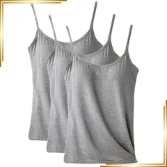 【新品】 [Lilly Flora] キャミソール コットン レディース インナー カップ付き タンクトップ オシャレ 合わせやすい ホワイト ブラック グレー 白 黒 灰色 女性 ブランド トレーニング レース 女性 ブランド オシャレ 0