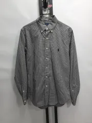 POLO RALPH LAUREN ポロラルフローレン シャツ ギンガムチェック 長袖 ブラック s