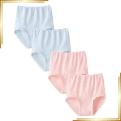 【新品】 女の子 ショーツ 4枚組 子供肌着 オールシーズン 年間 綿100 コットン 部屋干し 抗菌 防臭 4P キッズ ガールズ 0