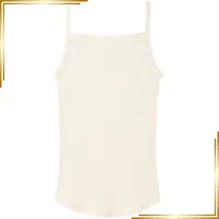 【新品】 綿１００％生地使用 リブ編みコットン（キャミソール） 0