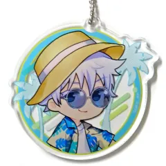 【中古】キーホルダー B.五条悟(麦わら帽子) アクリルキーホルダー 「まるくじ 呪術廻戦 Aloha vibes」 中吉10