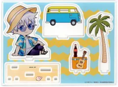 【中古】アクリルスタンド・アクリルパネル B.五条悟(麦わら帽子) アクリルジオラマ 「まるくじ 呪術廻戦 Aloha vibes」 大吉10