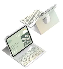 新品 適合 iPad Air 11インチ(2026年M4/2025年 M3 /2024年 M2)/ Pro11 第 4 3 2 1世代/Air第4 5世代10.9インチ用のキーボードケース 360度回転 縦置き マグネット 分離式 Bluetoothキーボード