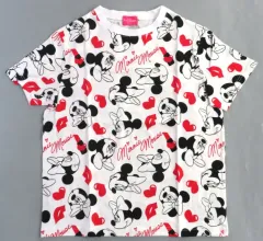 【中古】Tシャツ ミニーマウス(総柄) Tシャツ ホワイト Lサイズ 「ディズニー」 東京ディズニーリゾート限定