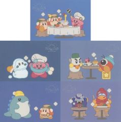 [중고] 엽서 집합 엽서 5장 세트 [별의 커비 커비 카페 WINTER]