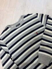 ポロ ラルフローレン ストライプ 長袖 Tシャツ L