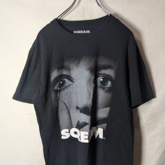 screamスクリーム ビックプリントtシャツ黒ブラックXLサイズレア希少 