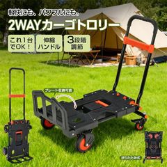 専用 新品未使用箱不良 山善 台車 2Way 折りたたみ 軽量 GT-72TF4