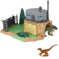 新品 マテル ジュラシックワールド(JURASSIC WORLD) 新たなる支配者 ミニフィギュアプレイセット 大暴れ! ギガノトサウルス 【4才~】 HFF12