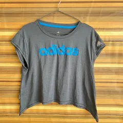adidas  アディダス　Ｔシャツ　半袖　【Ｍ】　グレイ系　スポーツ