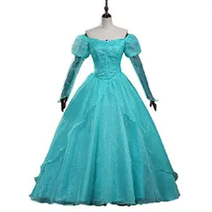 新品 【ラベンダー】 人魚姫 ARIEL ワンピース リトル・マーメイド アリエル プリンセスドレス ハロウィン 文化祭 コスチューム コスプレ衣装 コスプレ COSPLAY M