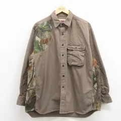 XL/古着 ラングラー 長袖 ハンティング シャツ メンズ 00年代 00s リアルツリー 大きいサイズ コットン 茶他 26mar11のサムネイル