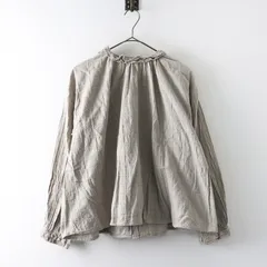 サマンサモスモス Samansa Mos2 SM2 前後着レースブラウス F‖ベージュ トップス シャツ 前開き 長袖 チェック【2400014885217】