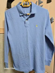 ポロ ラルフローレン 長袖 ポロシャツ スカイブルー