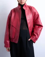 トップショップ レディース アウター ジャケット・ブルゾン Topshop double fronted seam detailing bomber jacket red レッド