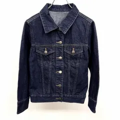 【新品】SENSE OF PLACE by URBAN RESEARCH デニム トラッカージャケット Gジャン ジージャン 無地 長袖 綿100% 36 青 レディース 女性