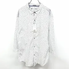 【新品】University of Oxford - LL XL メンズ 若干薄手 7分袖シャツ ドット 綿100% ホワイト×ワインレッド×ベージュ×グレー×ブルー 白