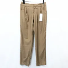 【新品】[印象N] UNRELISH アンレリッシュ テーパードパンツ レディース M (38) ブラウン系 茶系 若干薄手 無地 ジップフライ ロングのサムネイル