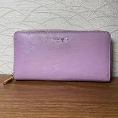 【美品】kate spade 長財布 ラウンドファスナー レザー ピンク