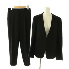 プラステ PLST 24SS トリアセブレンドカラーレスジャケット×テーパードパンツ セットアップ 上下 スーツ M 黒 /NR ■OS