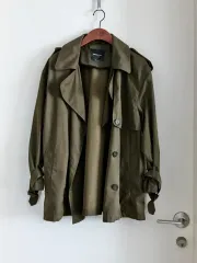 Massimo Dutti カーキ トレンチ コート