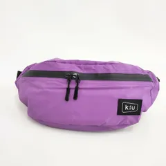 kiu 新品 撥水 ウエストボーチ ウエストバッグ パープル レディース キウ【中古】6-0321G∞
