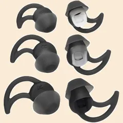 3ペア 3サイズ S/M/L （完全ワイヤレスイヤホンに対応できません) ブラック 等のイヤホン対応 IE3 SIE2 QC20 headphones（QC30） wireless 30 QuietControl SoundTrue／Bose (BSB622)