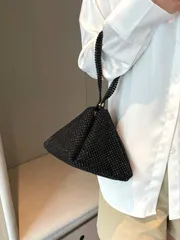 バッグ レディース ドレスバッグ 1個 新作 ジッパー付き光沢のあるリストバッグ、マルチカラーのグリッター、ヨーロッパ&アメリカンスタイル、クリエイティブデザイン、携帯電話バッグ、ショルダーバッグ、クラッチバッグ、