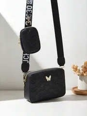 バッグ レディース ショルダーバッグ 女性用キルティングバタフライショルダーバッグメッセンジャーバッグクロスボディポーチリストウォレット