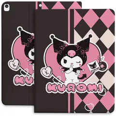 【新品】 【iPad9世代/10世代/11世代/Air4/Air5/Air6/Proに適応】アイパッドケース カバー ペン収納付き ペンシル収納 TPU オートスリープ ブック型 全面保護 スタンド機能 かわいい キャラクター (クロミ・ピンク, iPad 0