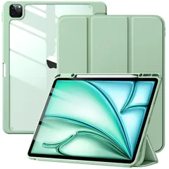 【新品】 【Maledan】 対応ipad air 13インチ ケース- 2025新型 M3/M2 13インチ 専用ケース アクリル ペンシル収納ホルダー付き PUレーザー/三つ折り 2つスタンド オートスリープ機能 Pencil Proワイヤレス充電収納 0