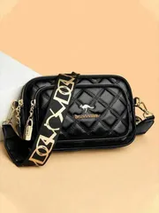 バッグ レディース ショルダーバッグ 新作ファッション クラシック 万能 無地 PU 防水素材 ひし形パターン デザイン レトロ メタル アニマルロゴ装飾 ショルダーバッグ スクエアバッグ レター柄装飾 レディース