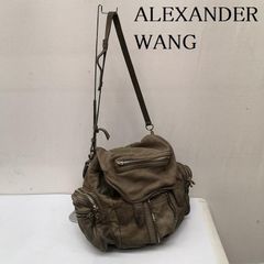 美品☆alexanderwang☆ロッキースタッズ2wayバッグ 黒 シボレザー 