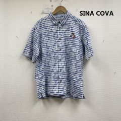 ☆美品☆ SINA COVA シアサッカー ハイビスカス 総柄 アロハシャツ ☆美品☆ SINA COVA シアサッカー ハイビスカス 総柄 アロハシャツ