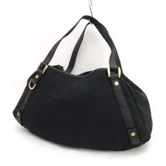 GUCCI / グッチ ◆GGキャンバス ショルダーバッグ ブラック 130736 【バッグ/バック/BAG/鞄/カバン】 ブランド【中古】 