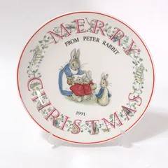 WEDGWOOD / ウェッジウッド ◆【洋食器】ウエッジウッド/ピーターラビット クリスマスプレート1991 雑貨 インテリア 西洋磁器 ギフト【中古】 