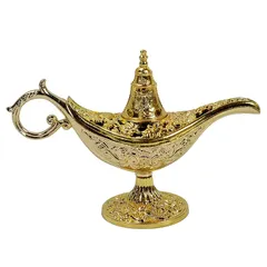【新品】 にしはや お香 コーン 専用お香立て アラジンランプ型 お香入れ 香炉 香立 香立て インテリア 置物（ゴールド）
