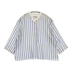 tamaki niime ハイネックリブニット 半袖 コットン カットソー グレー レディース 玉木新雌/タマキニイメ【中古】5-1215M∞ tamaki niime ハイネックリブニット 半袖 コットン カットソー グレー
