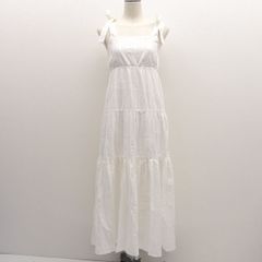 ACLENT ◆細肩帶連衣裙/白色/有吊牌/尺寸F 12512-367252 【女士/少女/LADY/女性/婦人】 女士時尚【中古】