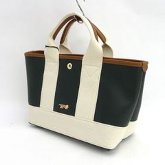LISALARSON / 麗莎．拉森 ◆托特包/皮革×人造皮革//綠色/內袋/附吊牌 LTPW-01 【包/袋/BAG/鞄/かばん】 女裝時尚【二手】