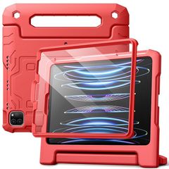 [신품] JETech 아이용 iPad Pro11 케이스 2022/2021/2020/2018 모델 대응 및 iPad Air 5/4(10.9 인치) 액정 보호 필름 첨부 내충격 풀 바디 핸들 스탠드 타블렛 보호 커버(레드) 1
